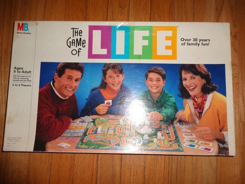 Vintage "The Game of Life" Board Game by Milton Bradley -1991 Edition - Complete
