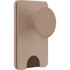 PopSockets Magnetic Phone Wallet Grip & MagSafe, Adapter Ring - Latte