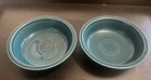 FIESTA JUNIPER SMALL CEREAL BOWLS 14oz.  Set Of 2, 6 3/4 in