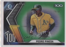 2022 Bowman Chrome Scouts Top 100 Green Refractor 78/99 Pedro Pineda 0it7