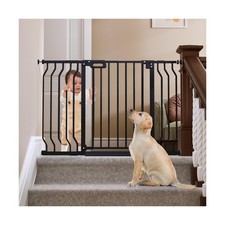 Mom's Choice-GROWNSY Baby Gate for Stairs, 30.5"-43" Pressure Mount... Fast Ship