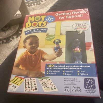 Hot Dots Jr. Getting Ready for School! Ace the Talking, Teaching Dog 160 Lessons