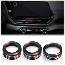 for 2024-2026 Chevy Silverado EV Accessories, 3PCS Premium Aluminum Black