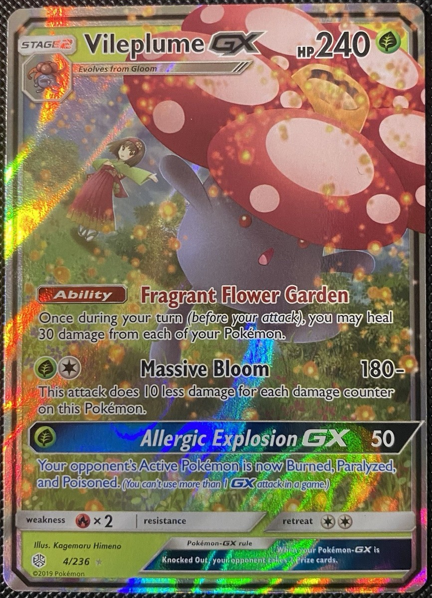 Vileplume GX 4/236 Sm-Cosmic Eclipse Holo - Pokémon Card | eBay