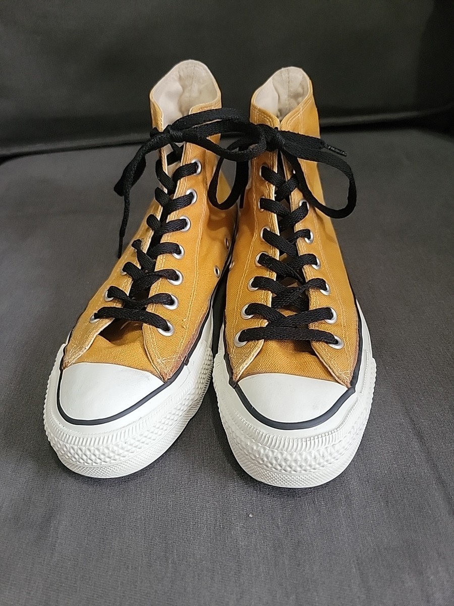 靴 Converse Chuck Taylor All Star Mustard RARE! Mustard Yellow VTG 60s 70s Converse USA Chuck Taylor All