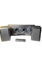 EMERSON MS3105 TRIPLE CD PLAYER AM/FM SPEAKERS - AS IS FOR PARTS READ READ