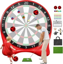 6ft Inflatable Soccer Dart Board Giant Kick Darts Indoor Outdoor Lawn Yard Games