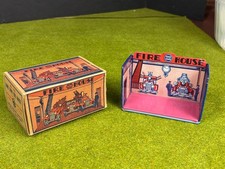 Marx Tin Home Town Fire House No. 186 with Box - 1920/30's