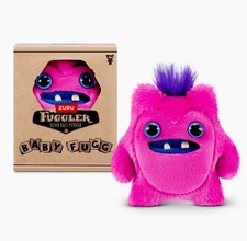 Fuggler Funny Ugly Monster BABY FUGG 3.5" Mini Plush Toy Pink GREEDY GRINNER
