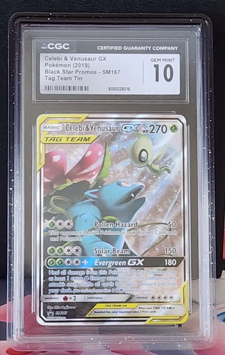 Celebi & Venusaur-GX graded CGC 10 for sale on eBay