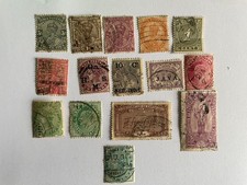 TIMBRES INDE DES ANNEES 30 OBLITERES AVEC CHARNIERES