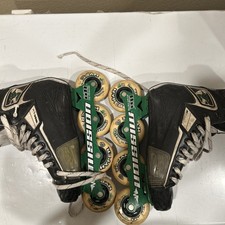 Mission DSX Inline Skates Roller Hockey Blades HiLo Vanguard Mens Size 6E EUC