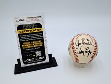 Signed x8 Rawlings Baseball ~ JSA Coa - DAVY LOPES, STEVE FINLEY