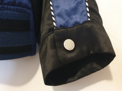 $5k Louis Vuitton Embroidered Silk Navy Jacket RUNWAY SS16