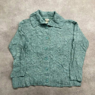 Cardigan L.L.Bean pour femme 2XL pull boutonné en laine mélangée tricotée par... - Photo 1/4
