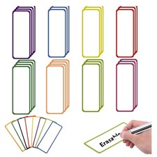 Beschreibbare Magnetstreifen 80x30mm - 30 Stück Magnetetiketten wiederverwendbar