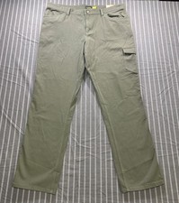 Cabelas Casuals Pants Women's 18 Green Cargo Outdoor Hiking Adventure Cotton NWT
