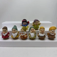Fisher Price Little People Snow White Seven Dwarfs Set 2012 Disney COMPLETE