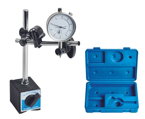 WABECO Magnet Messstativ mit Messuhr Messuhrhalter in Kunststoffkoffer 11349
