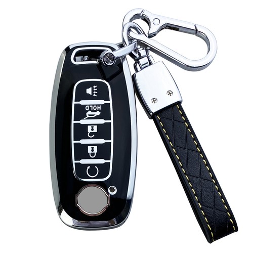 Yuebutor Key Fob Cover Case Fit for Nissan Pathfinder Rogue Kicks