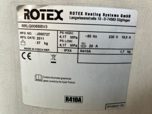 Wärmepumpe Rotex HPSU compact 508 8 kW komplett Innen-u. Außengerät - Bild 20 von 24