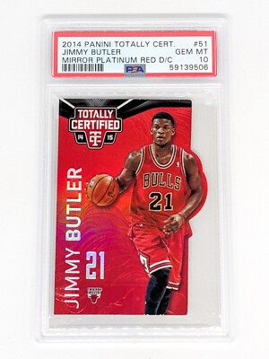 2014-15 Totally Certified Mirror Platinum Red D/C #51 Jimmy Butler /135 ...