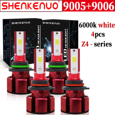 For Chevy C/K Pickup Silverado Suburban Tahoe 1994-1998 -6K LED Headlights Bulbs