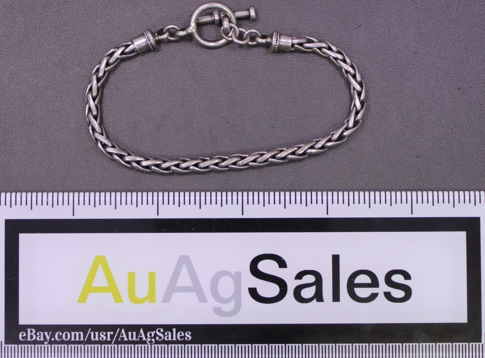 Sterling Silver Cable Toggle Bracelet - image 1