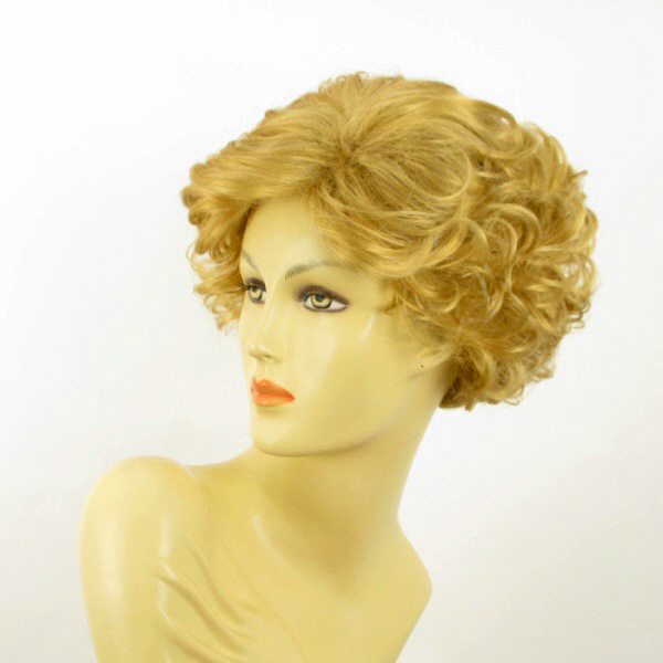 Perruque Courte Femme Bouclée Blanche Synthétique - Modèle Juliette 60, Neuve Avec étiquettes