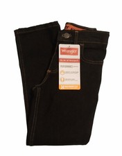 Wrangler Performance Boys Straight Leg Jeans Size 8 Slim Comfort Flex Waistband