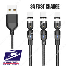 3Pack 3/6 Ft Magnetic Cable Fast Charging Cord For iPhone 6 7 8 X 11 USB Charger