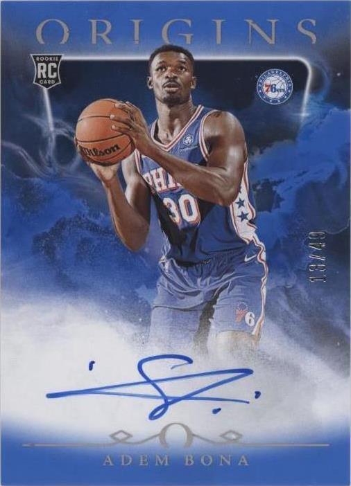 Abp Blue 2024-25 Panini Origins - Rookie Autographs Adem Bona #RA-ABP Blue /49 ...