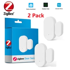 1x-4x Zigbee Window Door Sensors Smart Contact Sensors for App Home Automation