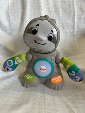 2018 Fisher Price 10" Linkimals Smooth Moves Sloth Interactive Educational Toy