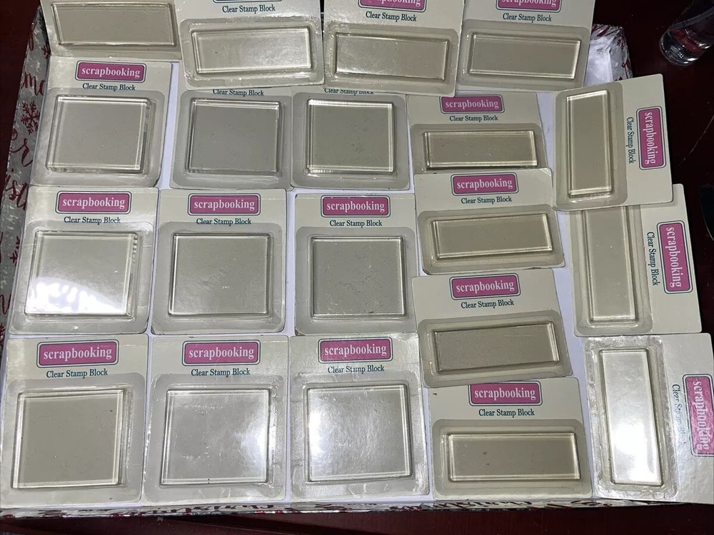 Clear Block For Cling Stamps, Scrapbooking, Crafts NEW Lot Of 20 Brand New In Pa