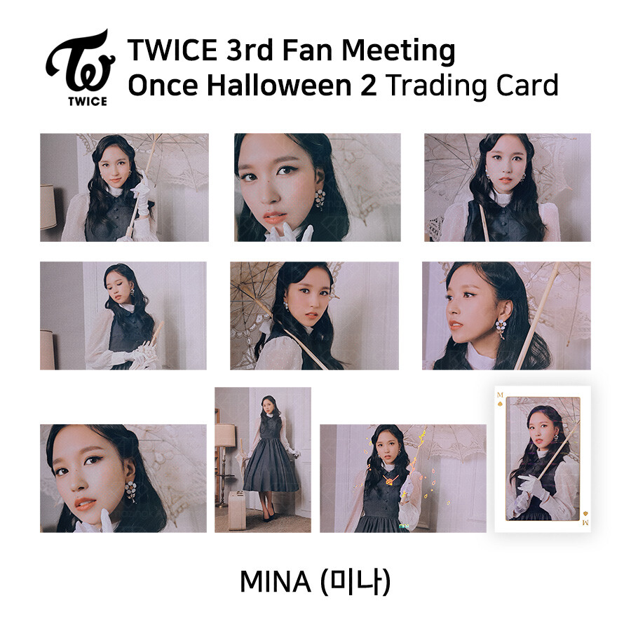 TWICE 3rd FANMEETING ONCE HALLOWEEN 2 Trading Card Photocard MINA