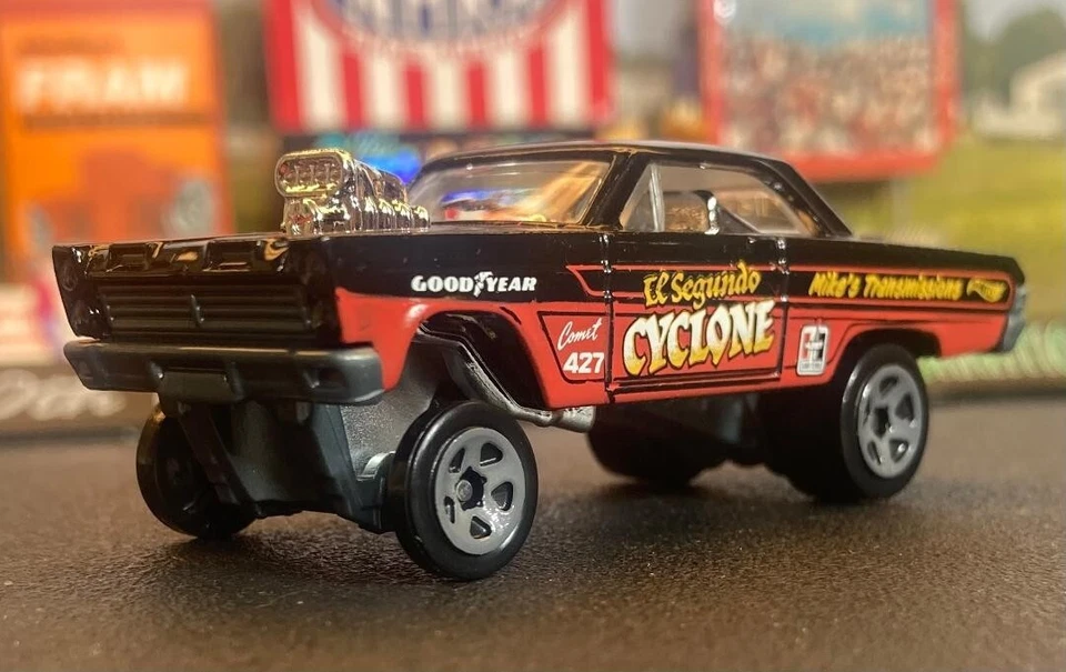 Hot Wheels 1965 Mercury Comet Cyclone 427ci Gasser NHRA DRAG RACING SIN USAR, EN CAJA Foto 4 de 4