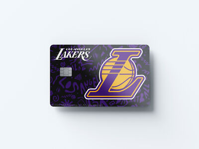 Los Angeles Lakers Team Wandbild Design Kreditkarte Aufkleber kleiner Chip Debitfolie