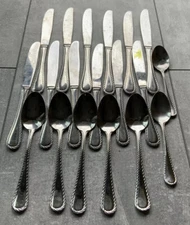 ONEIDA STAINLESS STEEL 19 PIECES MIXED LOT VINTAGE ? PATTERN