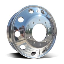 1 19.5 X 6 Alcoa Wheels Dodge Ram 4500 5500 10 Lug Polished 763297 Frontrear
