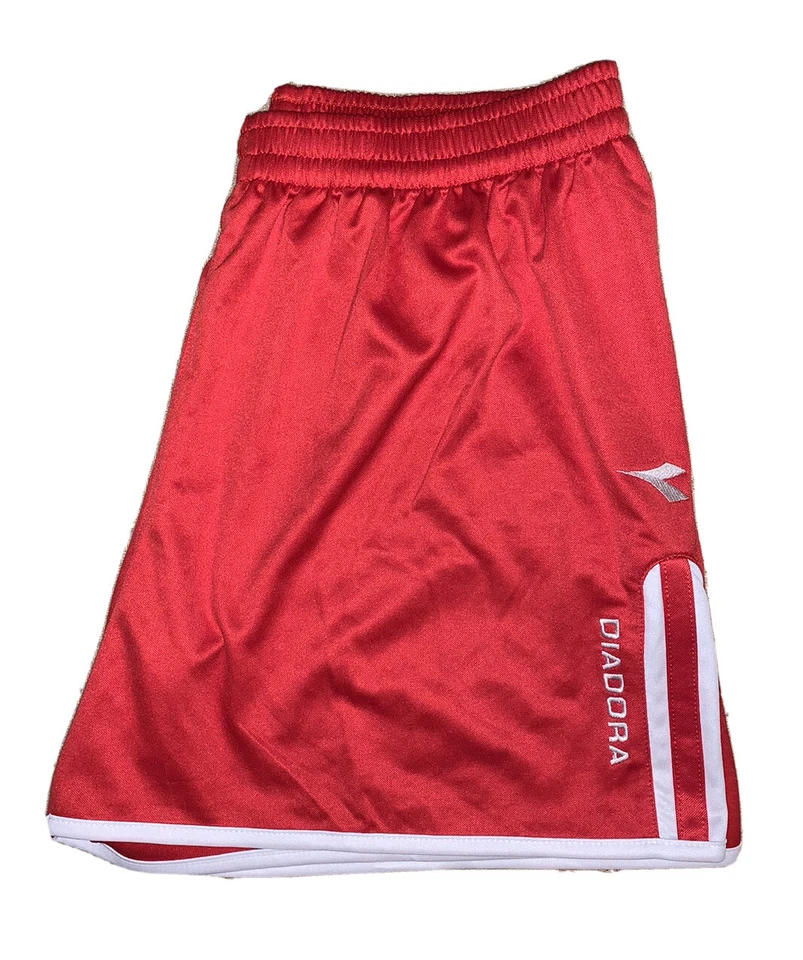 Женские футбольные шорты Diadora Valido красные размер большой - Изображение 3 из 3