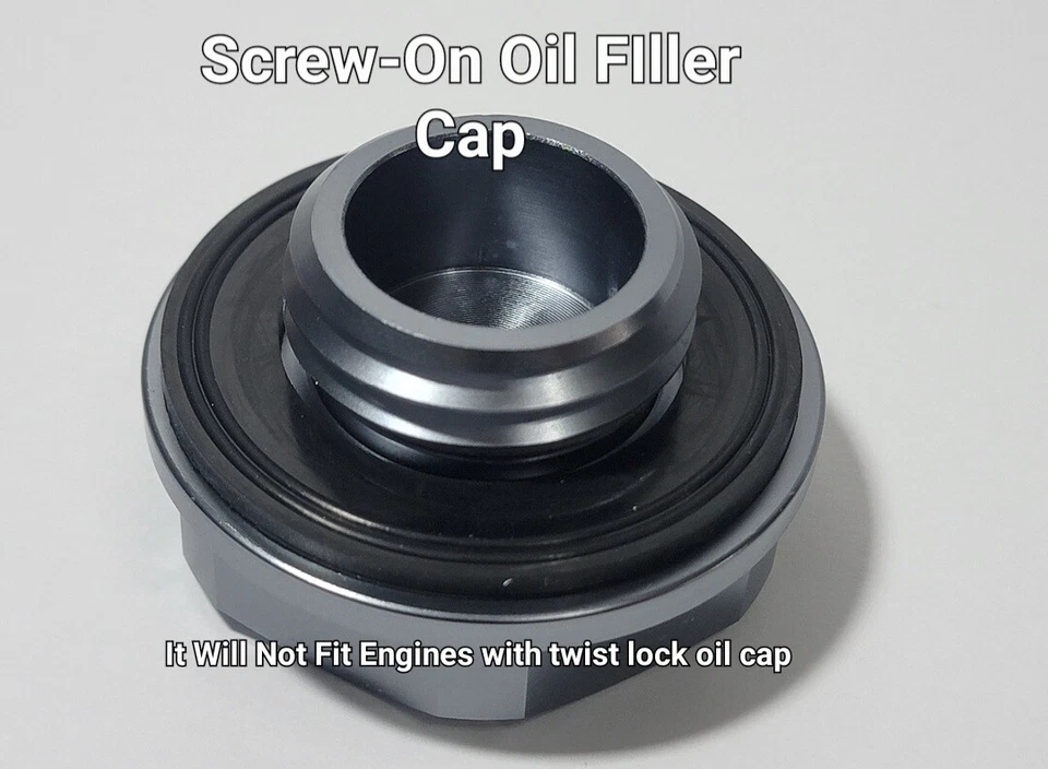 GUNMETAL BILLET ENGINE OIL FILLER CAP FOR MAZDA MIATA MX-5 BP 1.8L NC JDM - Image 2 of 3