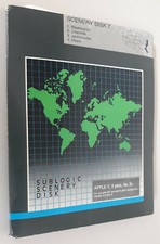 Flight Simulator Scenery Disk 7 by Sublogic for Apple II ,IIe,IIc,IIgs 1987