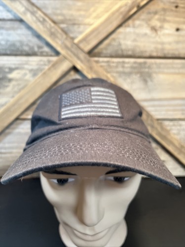 Academy Sports & Outdoors Black Adjustable Adult Baseball Ball Cap Hat USA Flag - Picture 3 of 11