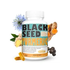 Turmeric 1350mg Curcumin 150mg Black Seed Powder 75mg Ginger Extract 50mg Bla...