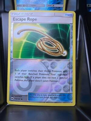 escape rope pokemon card price 125/163 4X Trainer Game Toys they dont switch Pokémon.) You may play any number of Item cards during your turn. Escape Rope #125 Prices |