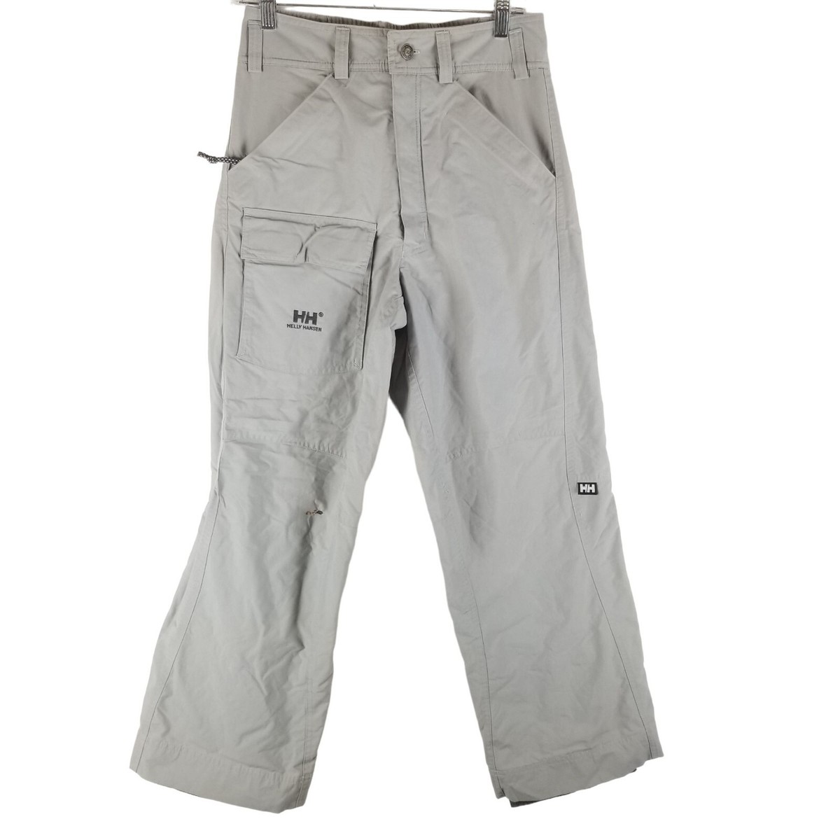 Helly Hansen Ski Pants Womens small Gray Nylon Pockets Water