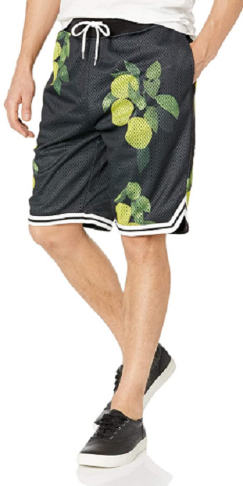 Мужские шорты из сетчатой ткани с графическим рисунком LRG, средняя цена $54