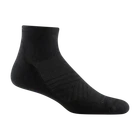 Darn Tough 1055 Black Men's Coolmax® Run Quarter Ultra-Lightweight Running Socks