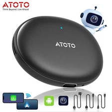ATOTO Wireless Apple Carplay AI Box USB Dongle Android Auto Adapter Converter